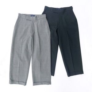 Two GAP Stretch Wool Career Cropped Dress Business Casual Capris Pants EUC 0